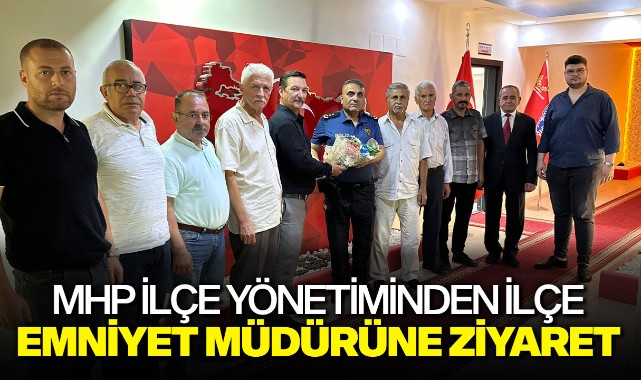 MHP İlçe Yönetiminden İlçe Emniyet Müdürüne Ziyaret GÜNCEL Turgutlu