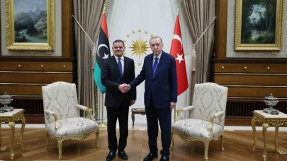 Erdoğan, Libya Başbakanı Abdulhamid Dibeybe’yi kabul etti.