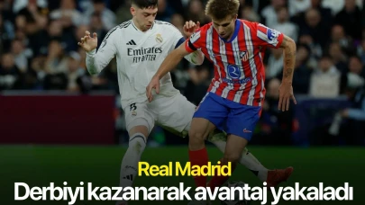 Real Madrid, derbiyi kazanarak avantaj yakaladı