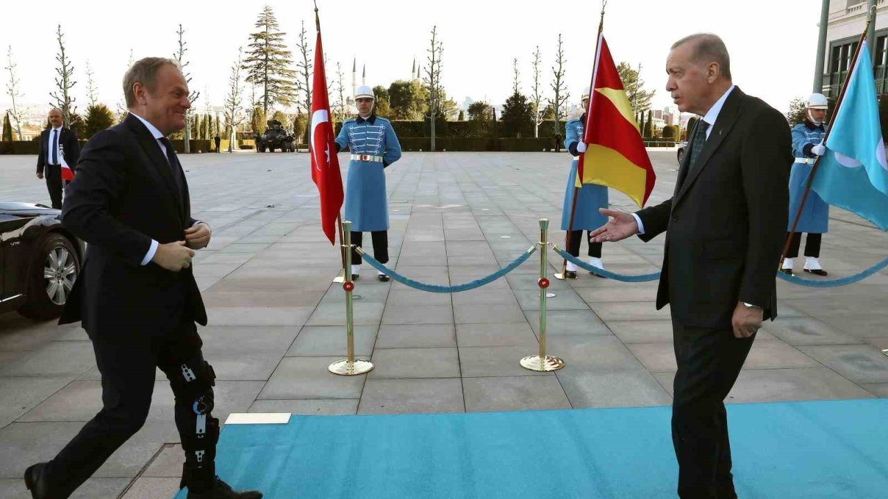 Cumhurbaşkanı Erdoğan, Polonya Başbakanı Tusk ile görüştü