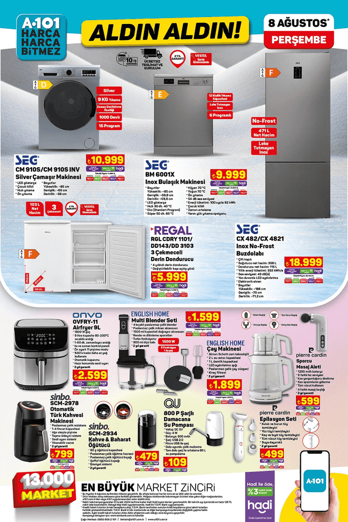 A101 marketten bu haftaya özel yeni ürünler!