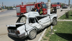 Turgutlu'da trafik kazası: 1 yaralı