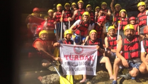 Turdak, Antalya, Köprülü Kanyon’da rafting yaptı