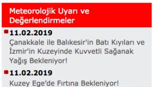 Marmara Bölgesi ve Kuzey Ege'de Fırtına Bekleniyor!