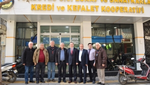 Kaymakam Yılmaz, Esnaf ve Kefalet Kooperatifini ziyaret etti