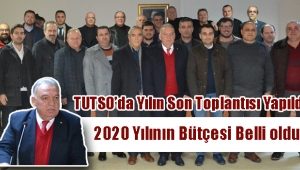 TUTSO'da yılın son toplantısı yapıldı