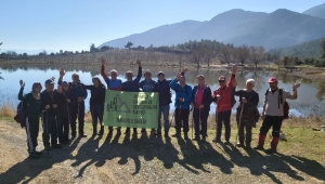 Olympos dağcıları Hamalınkırı'ndan Sülüklügöl'e yürüdü