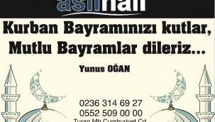 Asil Halı: Tüm halkımızın Kurban Bayramını kutlarız