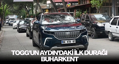 Yerli otomobil TOGG'un Aydın'daki ilk durağı Buharkent oldu