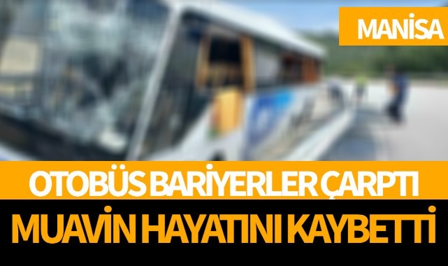 Bariyere çarpan yolcu otobüsünün muavini öldü