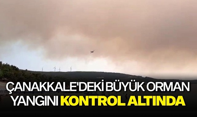 Çanakkale'deki büyük orman yangını kontrol altında