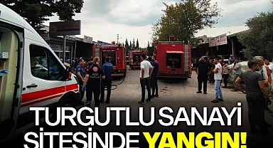 Turgutlu Sanayi Sitesinde Yine Yangın