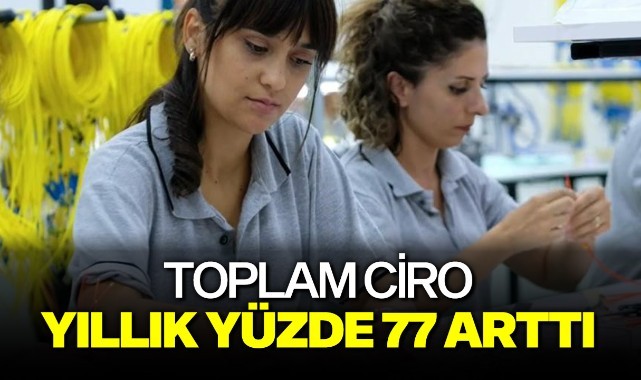 Toplam ciro yıllık yüzde 77 arttı