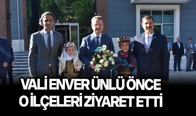 Vali Enver Ünlü önce o ilçeleri ziyaret etti