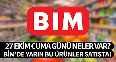 BİM'de yarın bu ürünler satışta! 27 Ekim Cuma günü kataloğunda neler var?