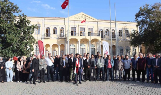 İzmir'de Yeniden Refah Partisi'nden İsrail'e tepki