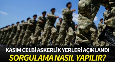 Kasım celbi askerlik yerleri açıklandı: Sorgulama nasıl yapılır?