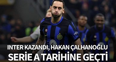 Inter kazandı, Hakan Çalhanoğlu Serie A tarihine geçti