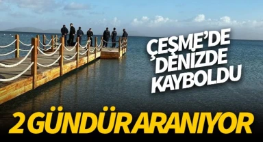 İzmir'de denizde kaybolan şahıs 2 gündür aranıyor