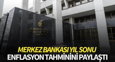 Merkez Bankası yıl sonu enflasyon tahminini paylaştı