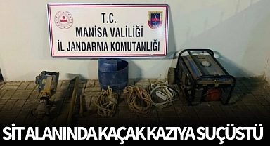 Sit alanında kaçak kazıya suçüstü