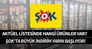 ŞOK'ta büyük indirim yarın başlıyor! Aktüel listesinde hangi ürünler var?