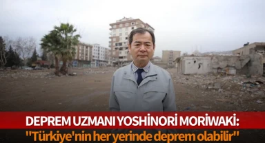 Deprem uzmanı Yoshinori Moriwaki,Türkiye'de deprem hakkında konuştu