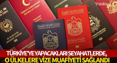 Türkiye'ye yapacakları seyahatlerde ,o ülkelere vize muafiyeti sağlandı