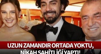 Uzun zamandır ortada yoktu,nikah şahitliği yaptı!