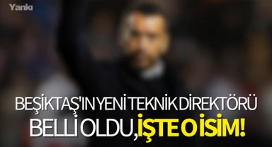 Beşiktaş'ın yeni teknik direktörü belli oldu,işte o isim!