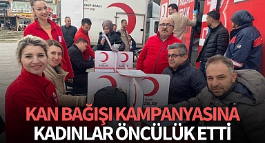 Kan bağışı kampanyasına kadınlar öncülük etti