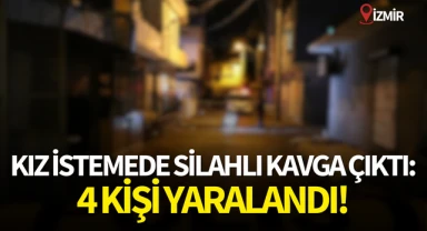 Kız istemede silahlı kavga çıktı:4 kişi yaralandı!