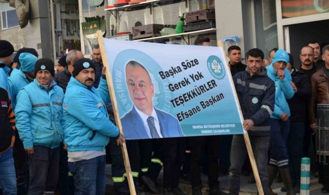 Manisa Büyükşehir Belediyesi çalışanlarının maaş zammı sevinci