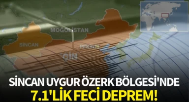 Sincan Uygur Özerk Bölgesi'nde 7.1'lik feci deprem!