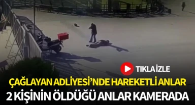 Çağlayan Adliyesi'ndeki çatışma anı kamerada!