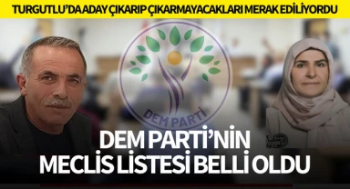 DEM Parti'nin Turgutlu Belediye Meclis Listesi Belli Oldu