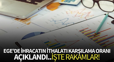 Ege'de ihracatın ithalatı karşılama oranı açıklandı..İşte rakamlar!