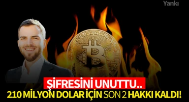 Şifresini unuttu..210 milyon dolar için son 2 hakkı kaldı!