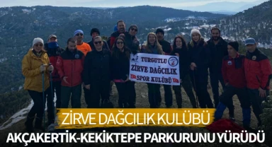 Zirve Dağcılık Akçakertik-Kekiktepe parkurunu yürüdü