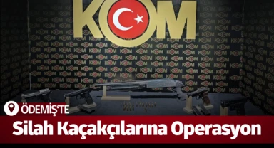 Ödemiş'te silah kaçakçılarına operasyon: 3 gözaltı