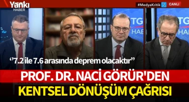 Prof. Dr. Naci Görür'den kentsel dönüşüm çağrısı