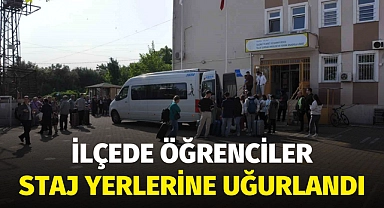 Manisa'da öğrenciler staj yerlerine uğurlandı