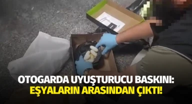 Otogarda uyuşturucu baskını: Eşyaların arasından çıktı!