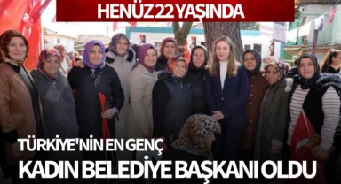 Türkiye'nin en genç kadın belediye başkanı oldu