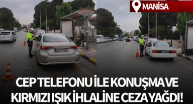 Direksiyonda cep telefonu ile konuşma ve kırmızı ışık ihlaline ceza yağdı!