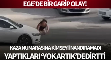 Ege'de bir garip olay: Kaza numarası tutmadı, yaptıkları 'Pes' dedirtti!