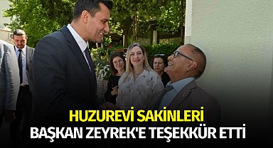 Huzurevi sakinleri Başkan Zeyrek'e teşekkür etti