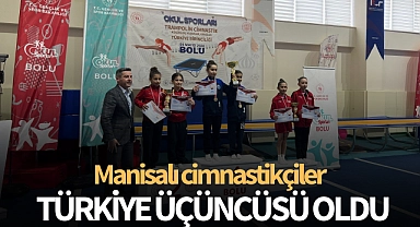 Manisalı cimnastikçiler Türkiye üçüncüsü oldu