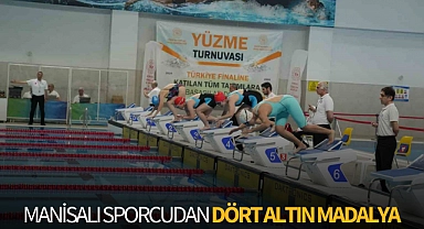 Manisalı sporcudan dört altın madalya