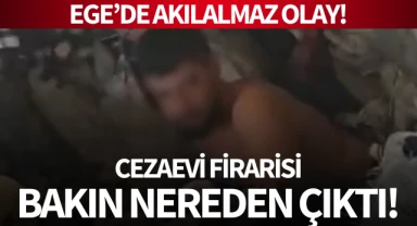 Cezaevi firarisi bakın nereden çıktı!